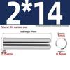 304 Stainless Steel Slotted Spring Pin, Cylindrical Shaft Pin, Locating and Hollow Pin (M5-M12)