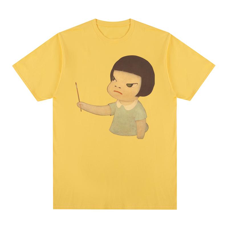 Yoshitomo Nara Nowa 2026 Vintage Koszulka Moda Streetwear Impreza Bawełna Męska Koszulka Nowa Koszulka Koszulka Damskie Topy