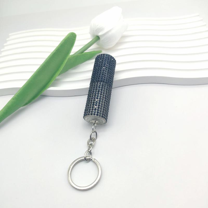 1Pcs Portable Press Spray Keyring Luxury 5Ml Perfume Sub Bottle Keychain Colorful Ornament Pendant For Women Men Gift