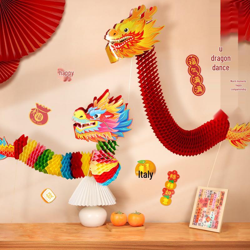 

Paper Dragon Wedding Robe & Photo Props for Bride