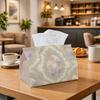 1pc Vintage Rococo Elegant Tissue Box - Cloud Angelic Ornate Frame Napkin Storage Box, Suitable for Rolls/Facial Tissues/Single Sheets, Two Sizes Avai