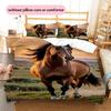 1PC Horse Bedding Quilt Set Quilt Cover Pillowcase Home Decoration Birthday Gift (1 * duvet cover + 15 * pillowcase, without core)