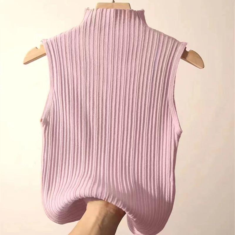 Spring 2023 Slimming Knit Sleeveless Top for Women