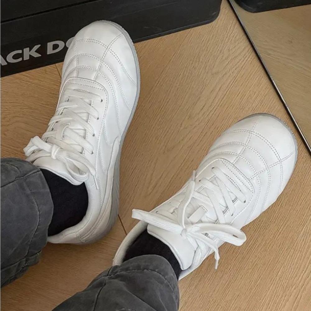 New Women Retro Casual Low Top Running Sneakers Anti-slip Wear-resistant Shoes Outdoor Fashion Lace Up Sneakers  De Mujer