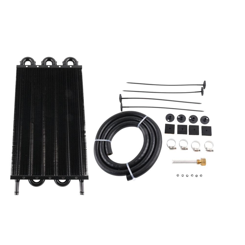 4 Row 6 Row 8 Row Aluminum Universal Oil Cooler Kit Oil Radiator Car Auto Transmission Auto-Manual Radiator Converter Auto