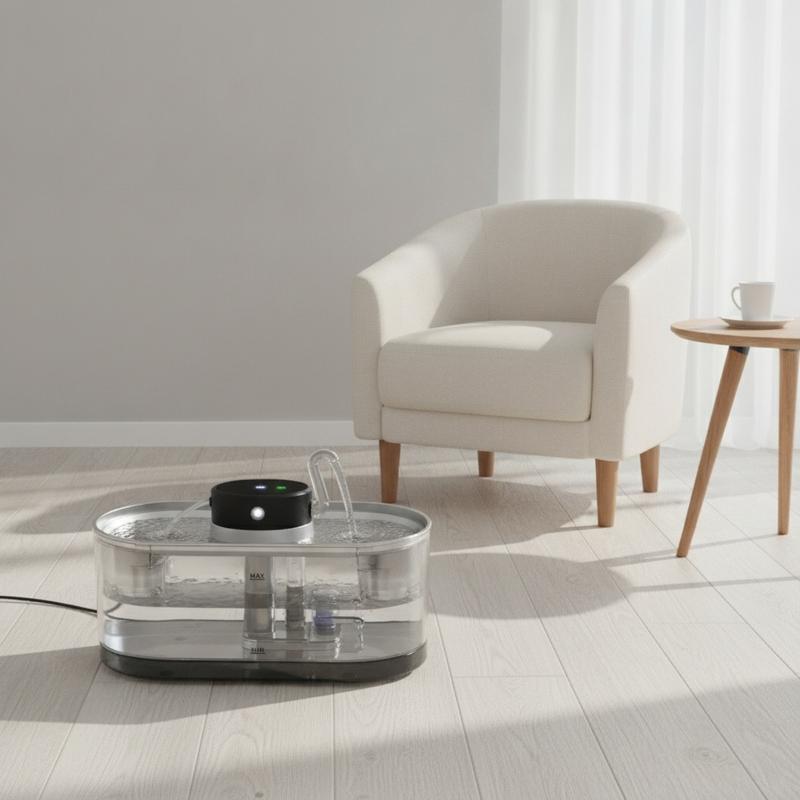 Cat Water Fountain Smart Automatic Cat Water Fountain Multiple Pets Easy to Clean for Cats, Feeding Station, Living Room