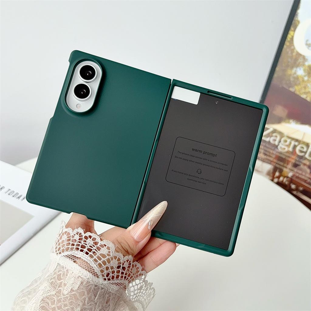 Candy Color Hard PC Phone Case with Front Screen Film for Samsung Galaxy Z Fold 8 Ultra 7 6 5 Fold8 Fold7 Fold6 Fold5 5G Cover