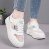 Pantofi de bord la modă respirabili 2024 Vară Nou Mesh Subțire Casual Talpă groasă Versatil Sport Vulcanizați Zapatos De Mujer pentru femei