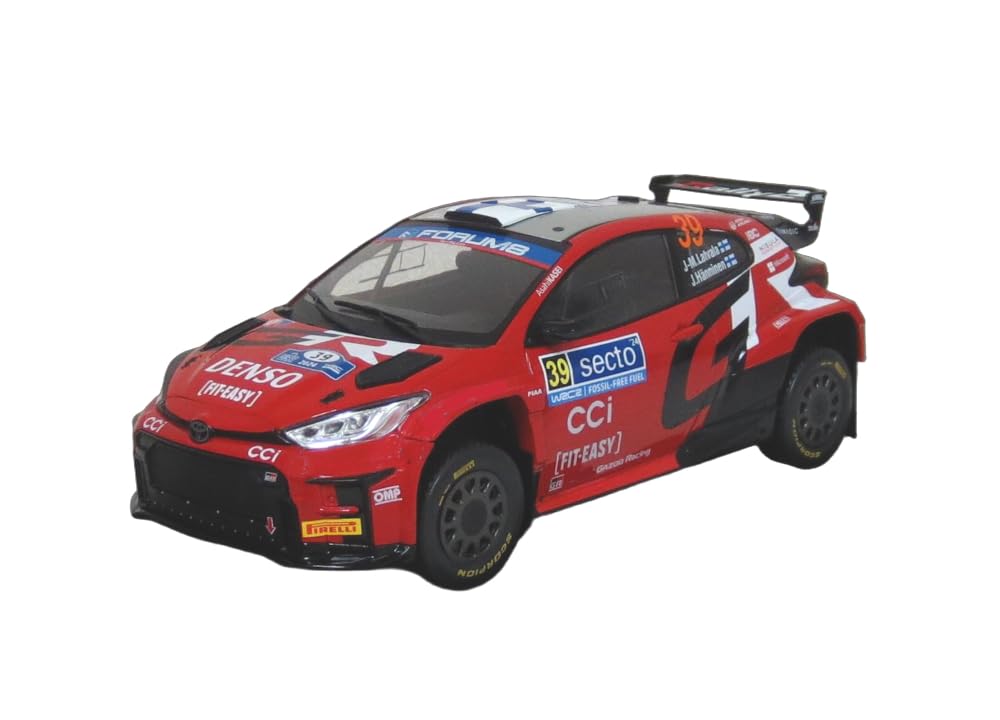 

IXO 1/18 Scale Toyota GR Yaris Rally2 2024 Rally Finland 6th Place #39 J.M. Latvala/J. Hänninen