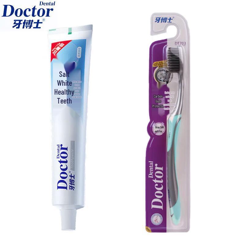 

Dr. Dental Salt White Toothpaste & Gum Care Toothbrush Set