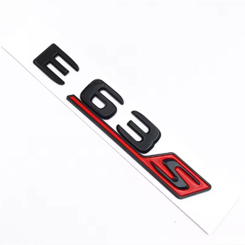 

ABS Black E63S Logo Letters V8 BITURBO 4MATIC Badge Car Trunk Emblem Sticker For Mercedes Benz AMG W212 W213 Accessories