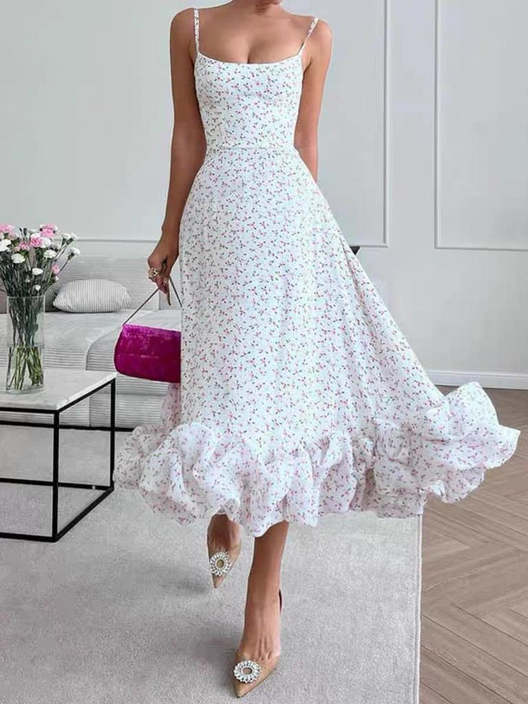 Large 3D A-Line Skirt with Hanging Straps