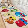 H-Happy Tree Friends Floor Mat Non-Slip Laundry Room Mat Laundry Decor Balcony Child Living Room Household Carpets