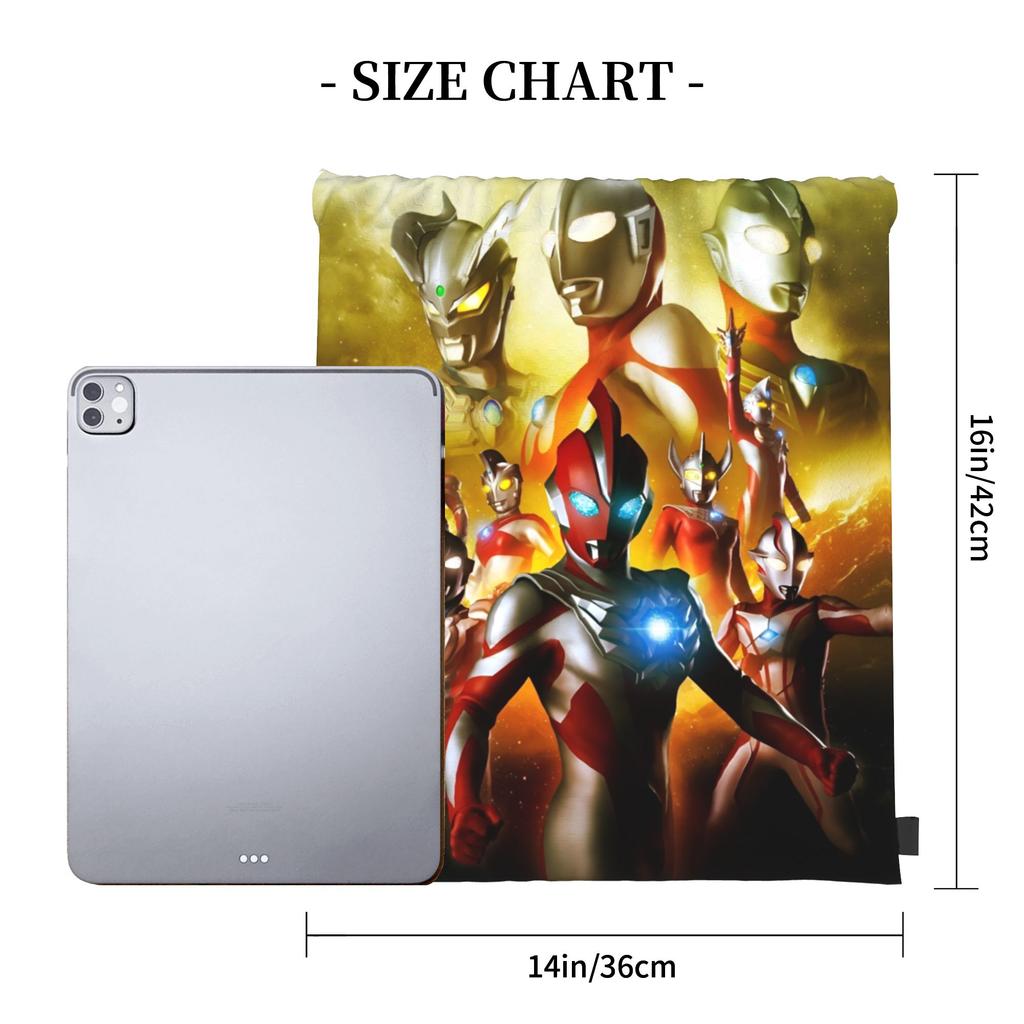 Custom Ultramans Drawstring Bag for Shopping Yoga Backpacks Women Men Anime Sports Gym Sackpack