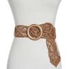 Vintage Breite Böhmische Gürtel Für Frauen Runde Holz Schnalle Geflochtenes Seil Gürtel Weiblich Lässig Häkeln Boho Kleid Taillenband