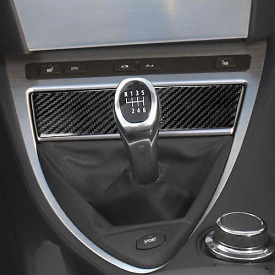 Carbon Fiber Interior Central Storage Box Cover Trim For BMW 6 Series E63 E64