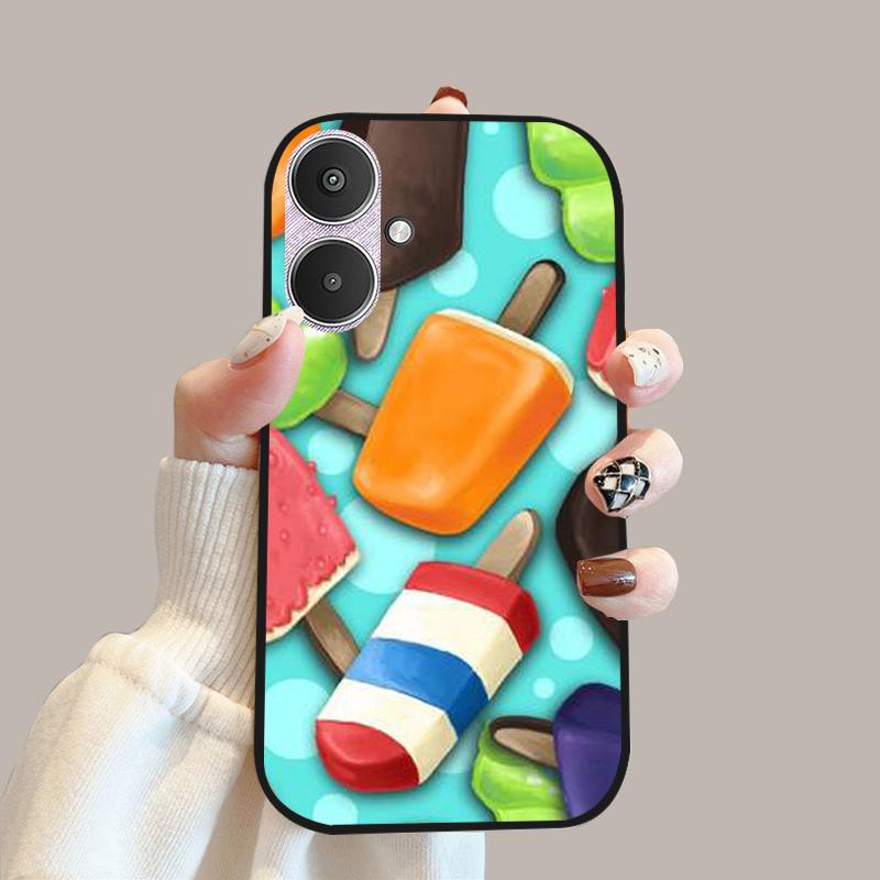 For Xiaomi Poco M6 5G Case 23128PC33I Silicone TPU Soft Phone Cover Cases For Redmi 13C 13R 5G Fashion Protective Fundas Shells