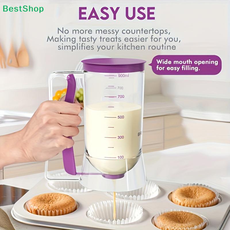 Batter Dispenser Batter Funnel Cupcake Hand Dispenser Measuring Cup Baking Tools