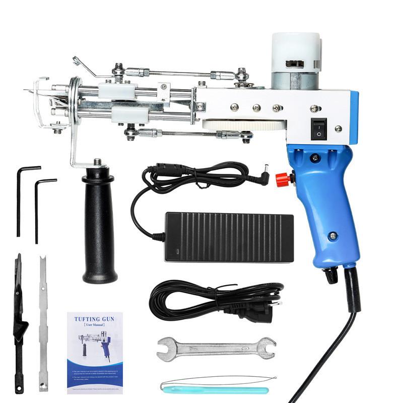 2 in 1 Tufting Guns Handheld Cutting Carpet Weaving Machine Portable  Electric Carpet Rug Guns Cut Pile And Loop Pile Power Tool