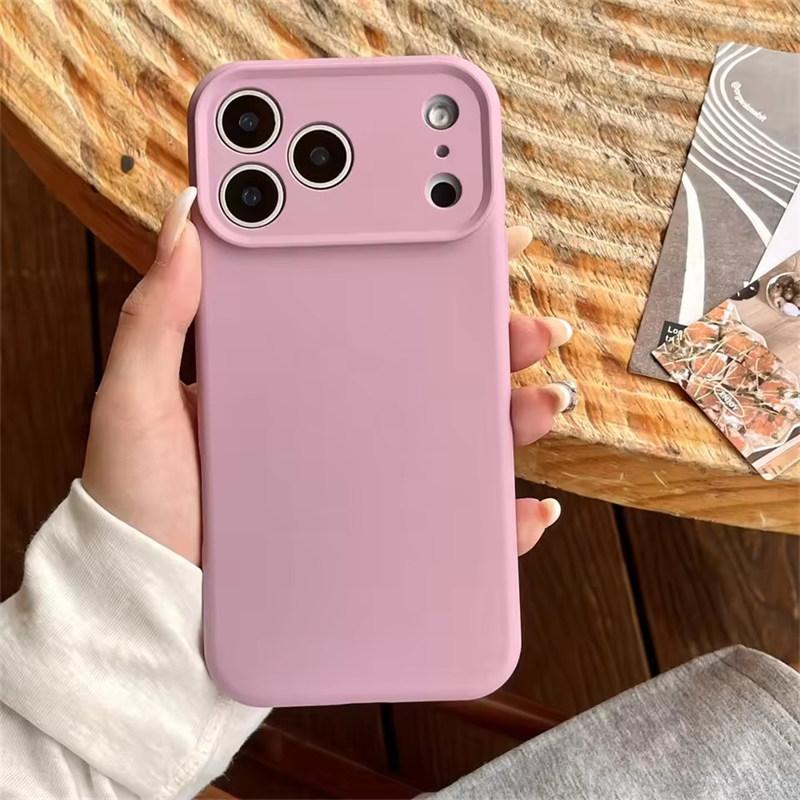Hochwertige Flüssigsilikon-Schutzhülle für iPhone 17 Air 16 15 14 13 12 11 Pro Max Plus 16E 17 Pro Max Kameraschutz Matt Weiche Abdeckung