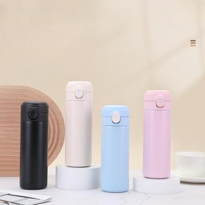 304 Stainless Steel Bounce Cover Pea Cup Outdoor Car Vacuum Flask Double Layer