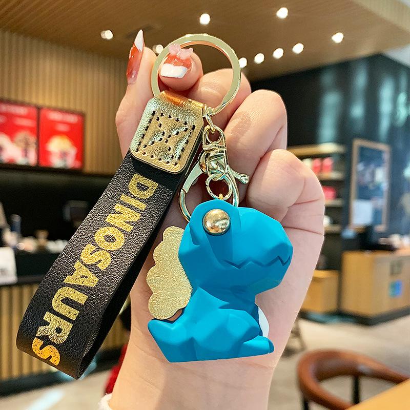 

Cute Cartoon Dinosaur Keychain Pendant Creative Nordic Style Couple Car Bag Pendant Keychain Small Gift price excludes tax