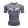 Tight Fitting Men's Sportswear Moisture-Wicking Running And Fitness Quick Drying Summer Top Versatile Minimalist Casual And Fashionable