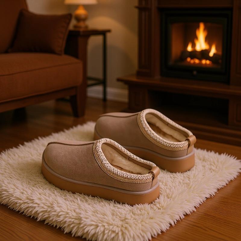 3276 all wool sangpotac snow boots autumn and winter women's casual low-top thick-soled one-pedal lazy shoes