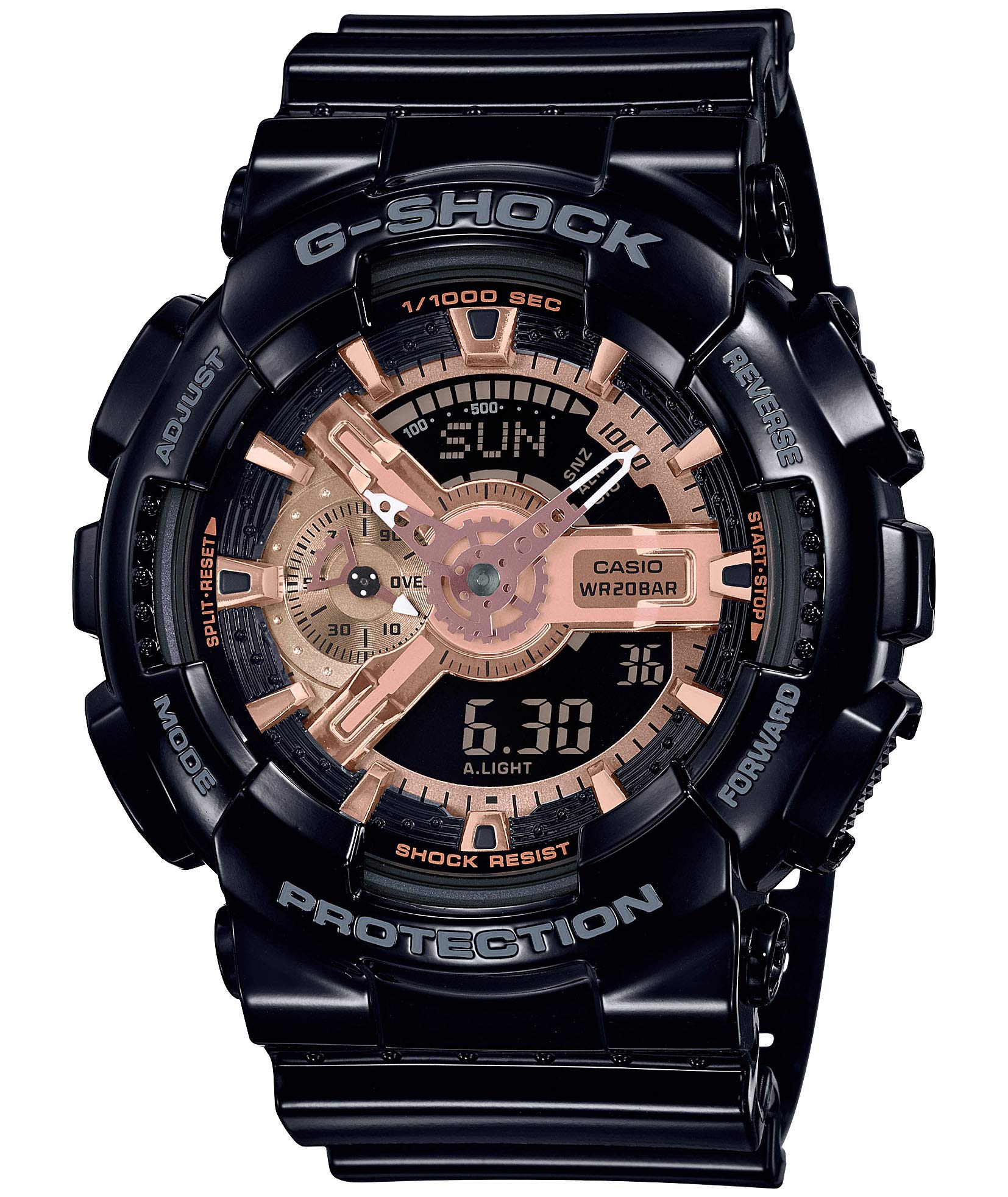 Мужские часы Casio Black Rose Gold Black G-Shock & GA-110MMC-1AJF,