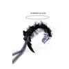 Gothic Lolita Headband Flower Hairpin Black Hair Hoop for Head Bands Headpiece Hair Decor Gifts for Best Friends