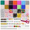 Large XXL Set of Beads for Making Bracelets Letters Colorful Gift