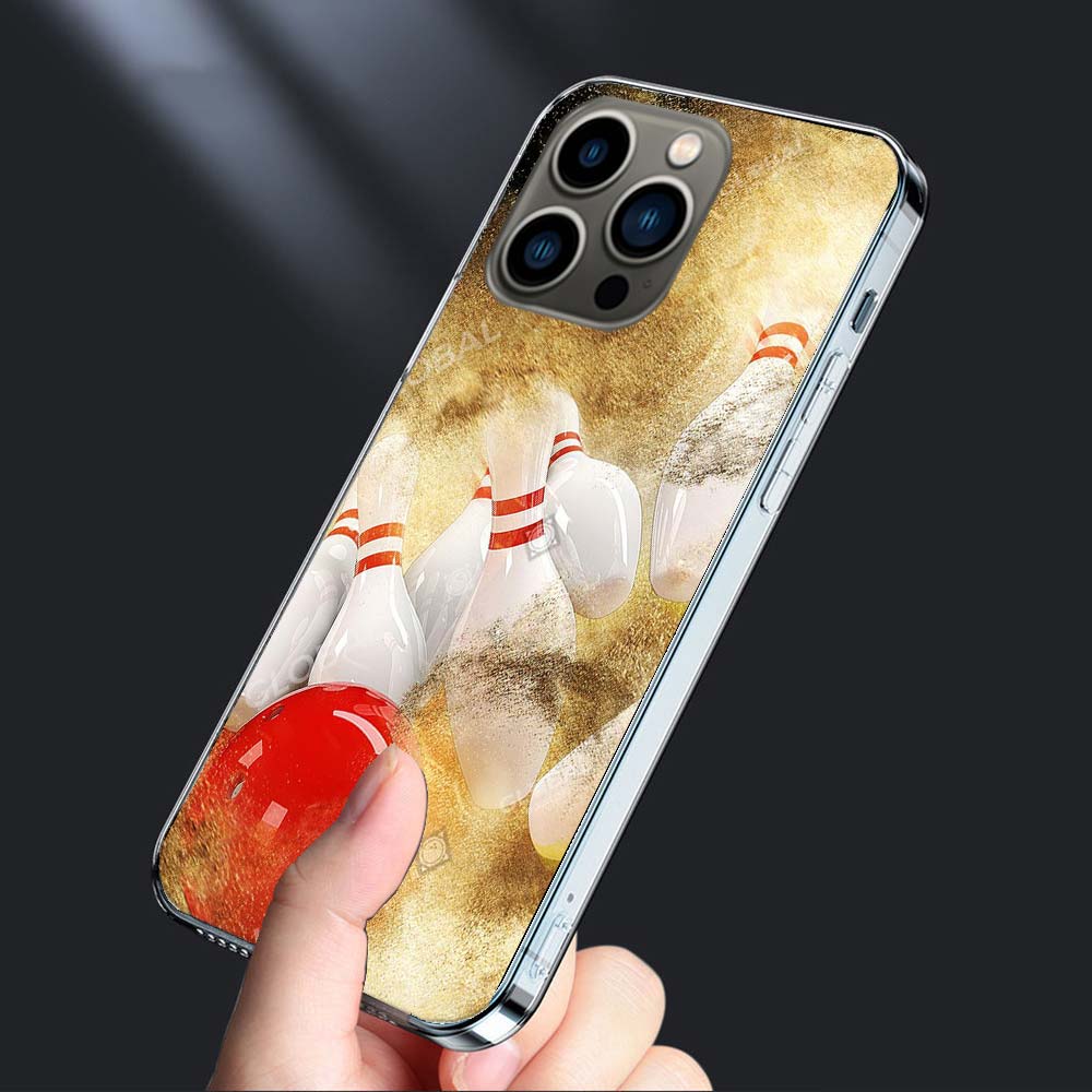 Bowling Entertainment Activities Phone Case For Iphone 16E 15 Pro 14 Plus 17E 16 17 Pro Max Air 11 12 13 Mini Shockproof Capa