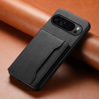 Luxury Phone Case for Google Pixel 10 Pro Xl 9 Pro 9A 8 8A 7 7A 6 6A Magnetic Card Holder Wallet Bracket TPU+PC+PU Leather Cover