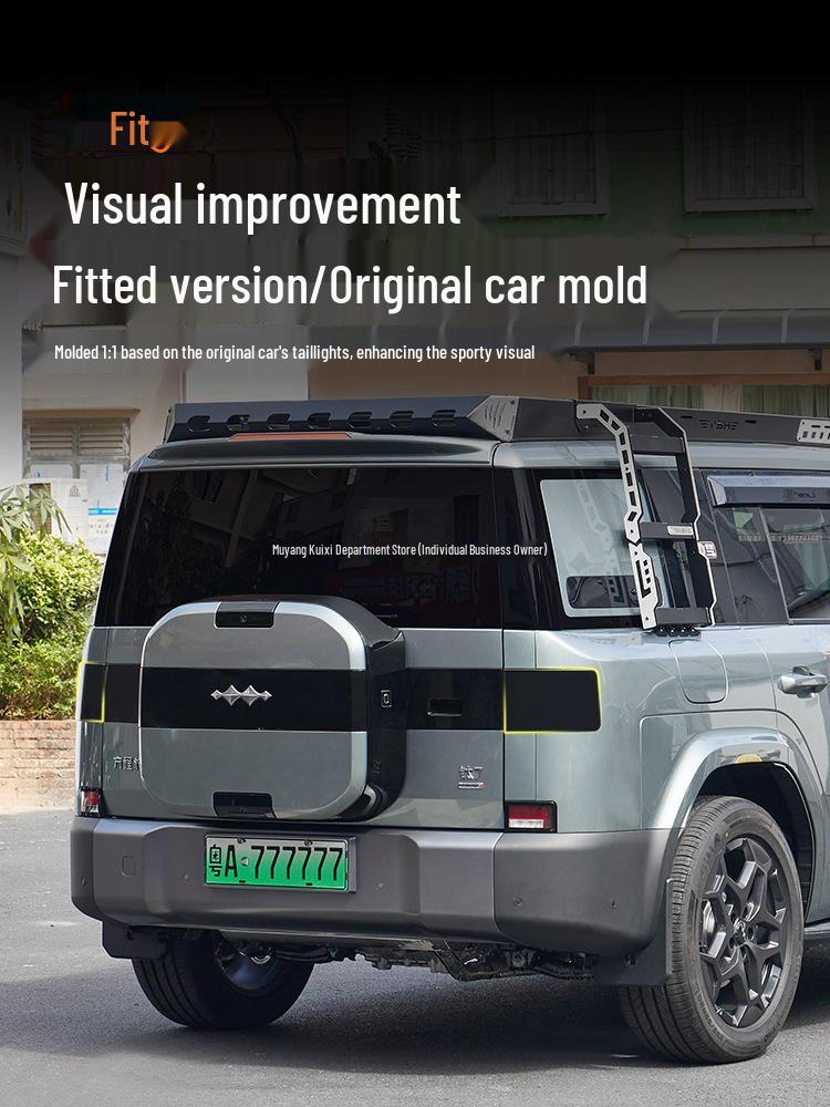 Equation Leopard Titanium 7 Smoked Taillight Protector - Black Warrior Exterior Mod.