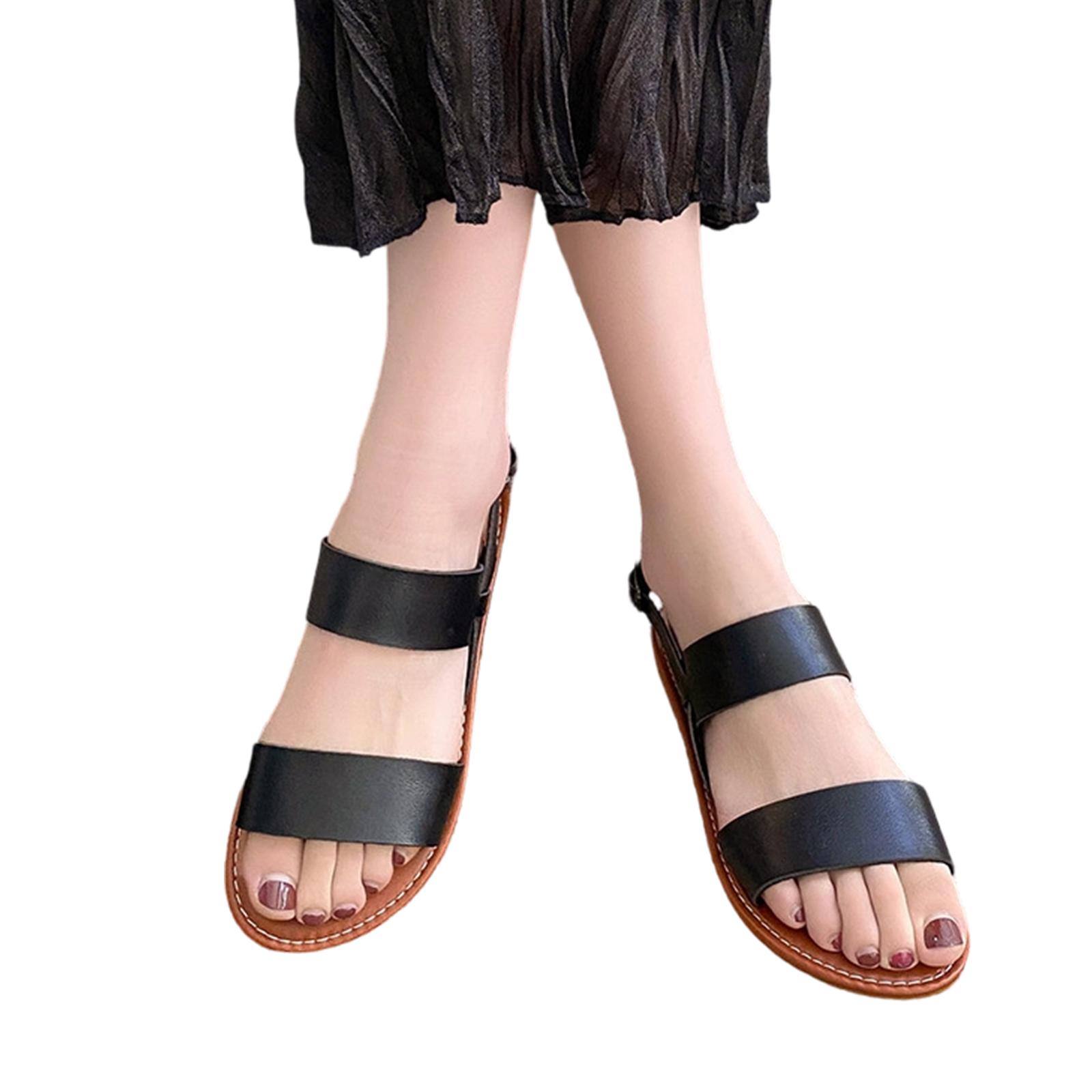 

Women s Summer Sandals Comfortable, Casual, Soft, Flat Sandals Stylish Women s Shoes Summer Slippers Comfortable Women s Slippers 36 чёрный
