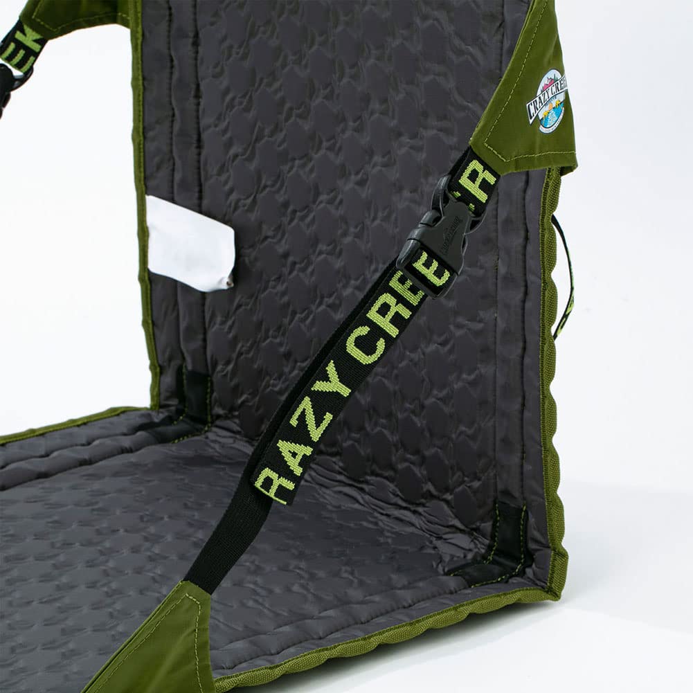 CRAZY CREEK HEX2.0 Összecsukható szék 83x38cm Olivazöld Pala Ripstop Nylon Szénszálas váz