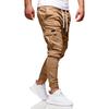 Herren Dicke Cargohose Kordelzug Taille Warme Jogginghose Herbst Winter Freizeit Hose mit Mehreren Taschen für Reise Arbeit Alltagskleidung
