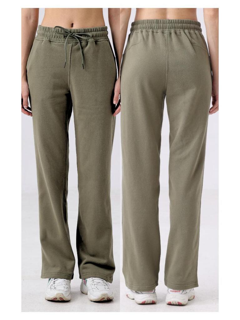 SWIFT SPEED Women's Casual Straight Leg Drawstring Pants - European/American Style for Autumn/Winter