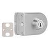 Stainless Iron Single Glass Door Lock Latch Semi‑Circular Home Office Security Accessory
