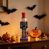 Halloween Skeleton Nutcracker Hand Painted Wooden Figurine Halloween Nutcracker Wooden Figurine Hand-painted Skeleton for Home