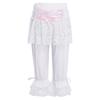 Kids Pirate Cosplay Bloomers Victorian Lolita Pantaloons Floral Lace Ruffle Elastic Waistband Steampunk Underwear
