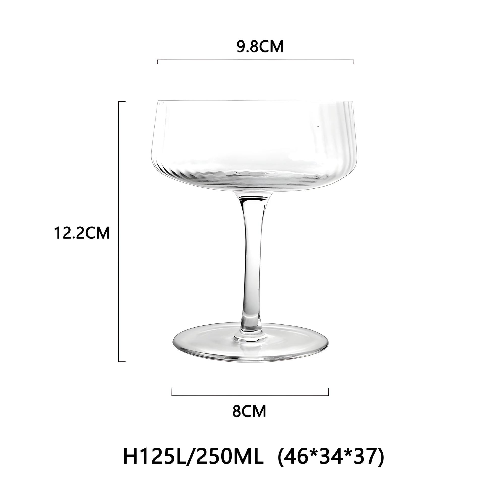 Creative Crystal Cocktail Glass Martini Cup Margarita Triangle Champagne Glass Barware 101-200ml