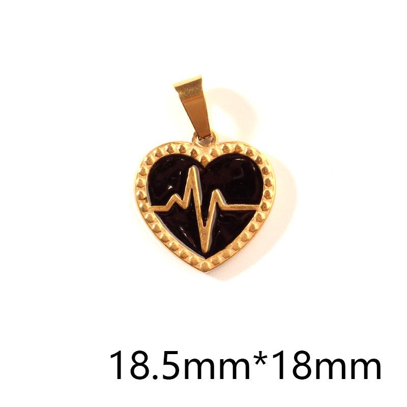 Retro French Red Heartbeat Love Heart Pendant: Stylish & Versatile Accessory for Women
