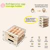 Clear 32-Egg Holder for Refrigerator, Egg Container for Refrigerator, Egg Organizer for Refrigerator.
