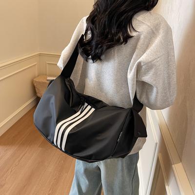 Borsa da Viaggio a Righe Grande Capacità Borsa a Spalla da Donna Borsa a Tracolla