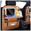 Multi-functional Car Storage Pocket Bag, PU Rail, Organizer, Car Storage Pocket, For Cars, With Folding Table For Backseat