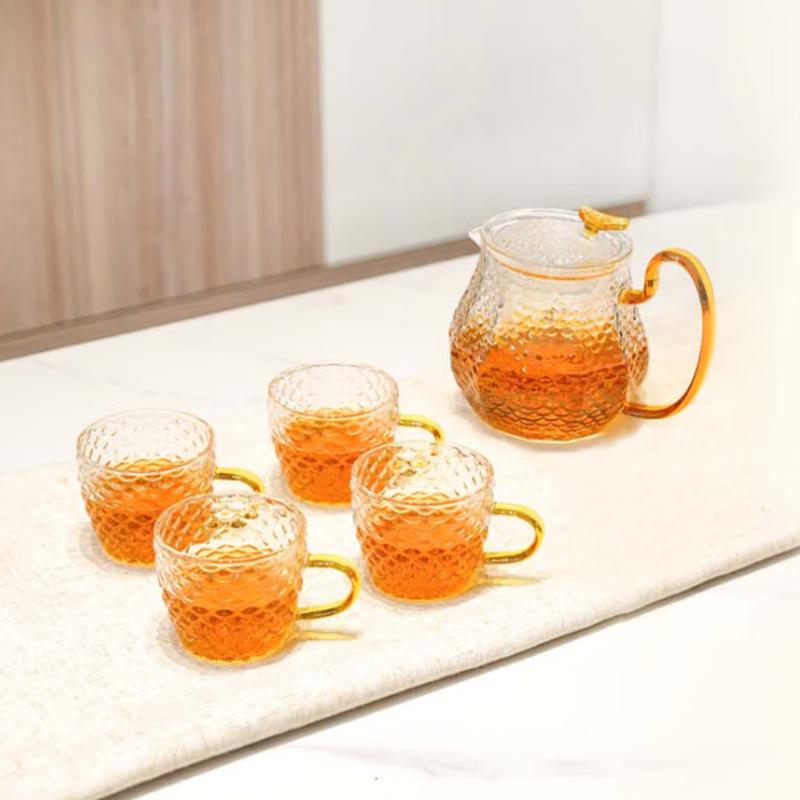 EKCO Corning Minimalist Glass Tea Set