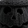 with LED Candle Black Jack-O Lantern Candy Storage Basket  Halloween Decoration