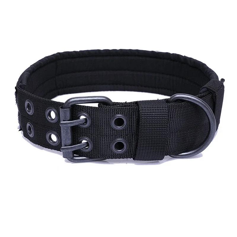 

Outdoor Tactical Dog Collar Set Leash Metal Buckle Nylon Heavy Duty Tactical Dog Collar German Shepherd Easy M-57cm