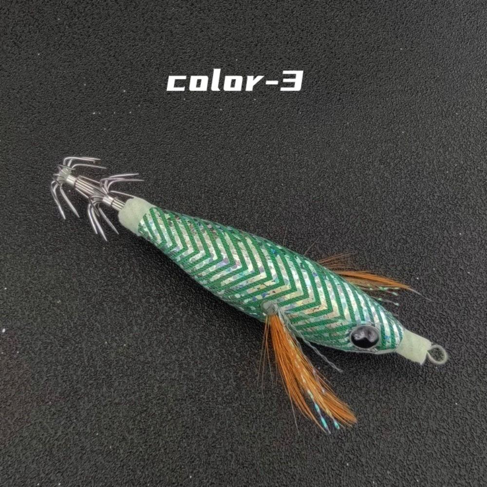 Luminous Coating Egi Jig Bait UV Glow Saltwater Fishing Lure Horizontal Jig Lure  Saltwater Use